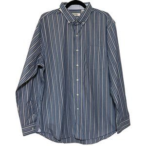 Van Heusen Originals Men’s Button Up Long Sleeve Classic Fit Size XL 17-17 1/2"
